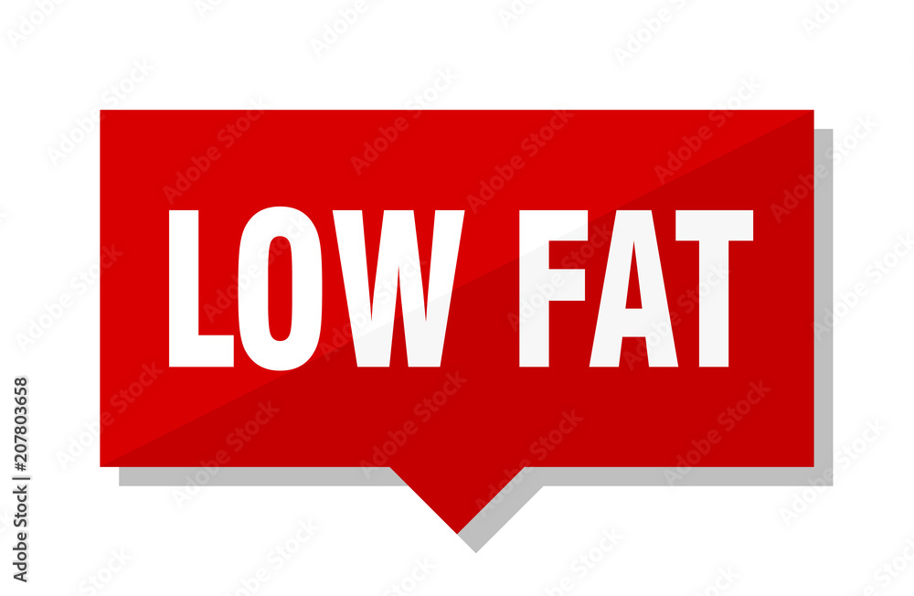 Fototapeta premium low fat red tag