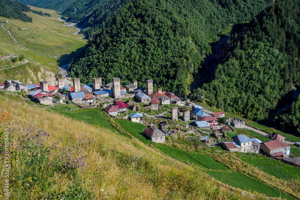 Adishi village, Svaneti, Georgia