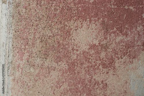 pink old weathered plaster wall background texture © aga7ta