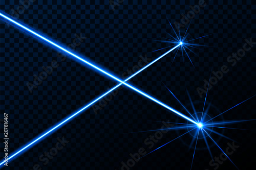 Creative vector illustration of laser security beam isolated on transparent background. Art design shine light ray. Abstract concept graphic element of glow target flash neon line