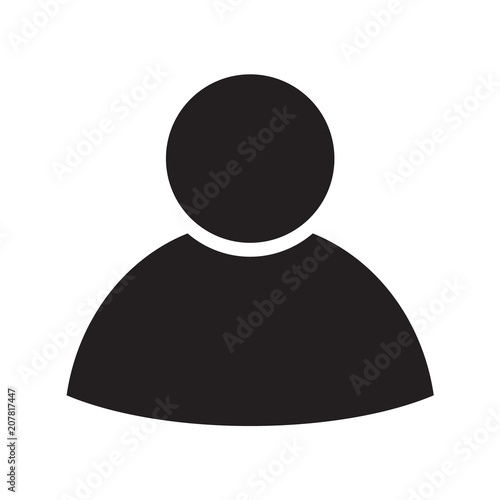 person flat business isolated icon symbol Illustration design