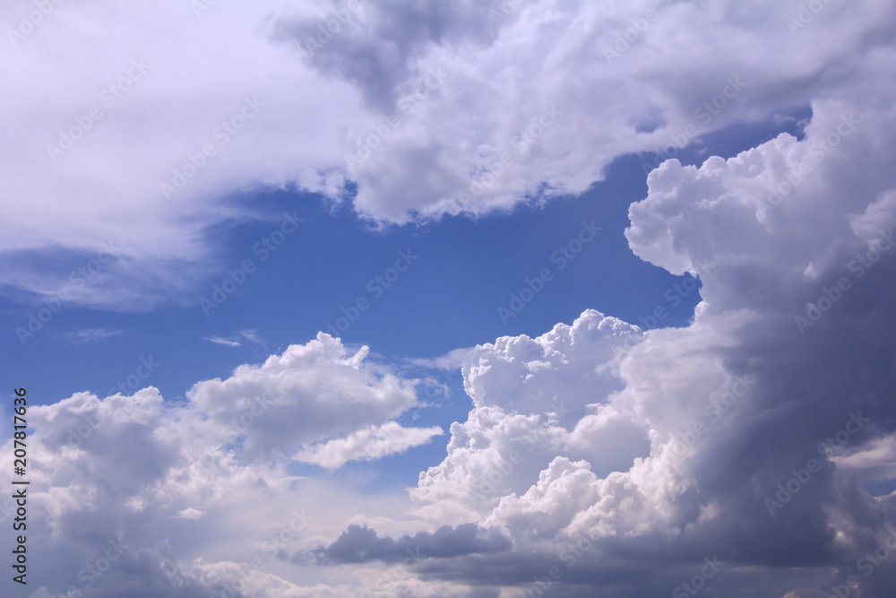 Blue sky with white clouds as background Blue sky with white clouds as background