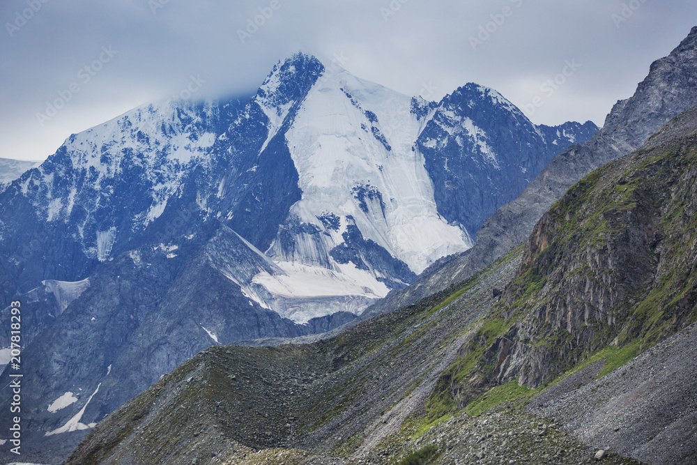 West Peak Beluha. Altai mountains. West Peak Beluha. Altai mountains.