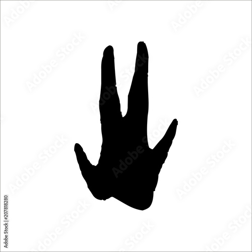 Armadillo footprints icon. Vector Illustration
