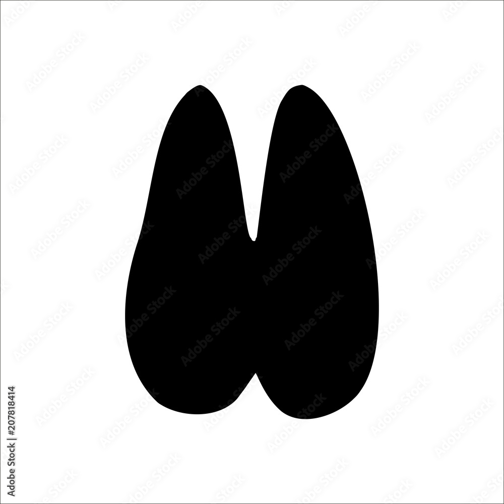 Mountain Sheep footprints icon. Vector Illustration Mountain Sheep footprints icon. Vector Illustration