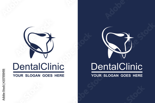 abstract dental icon collection for dental clinic