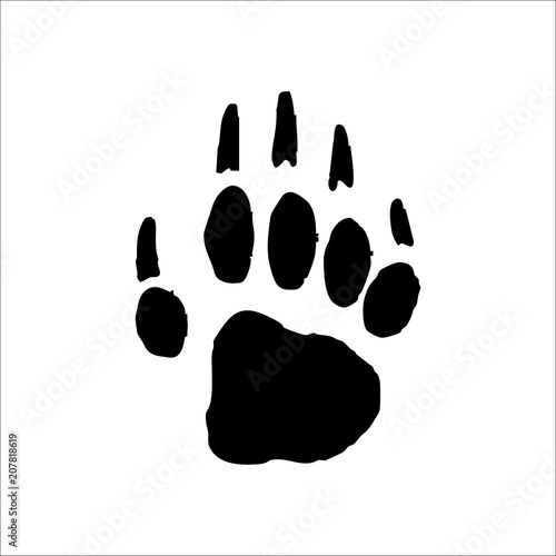 Skunk footprints icon. Vector Illustration