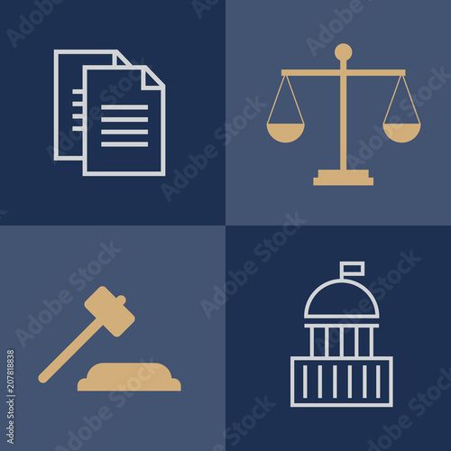 Lawyer, advocate man or jurist concept. Lawyer flat vector illustration