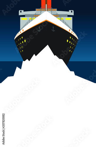 titanic and iceburg