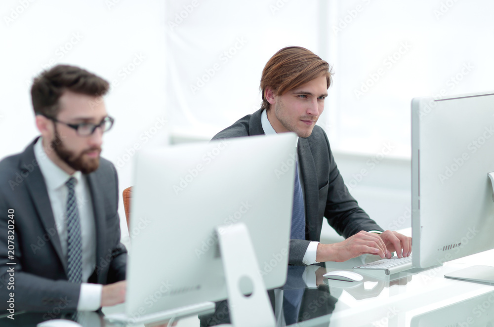 Company employees working in software development Company employees working in software development