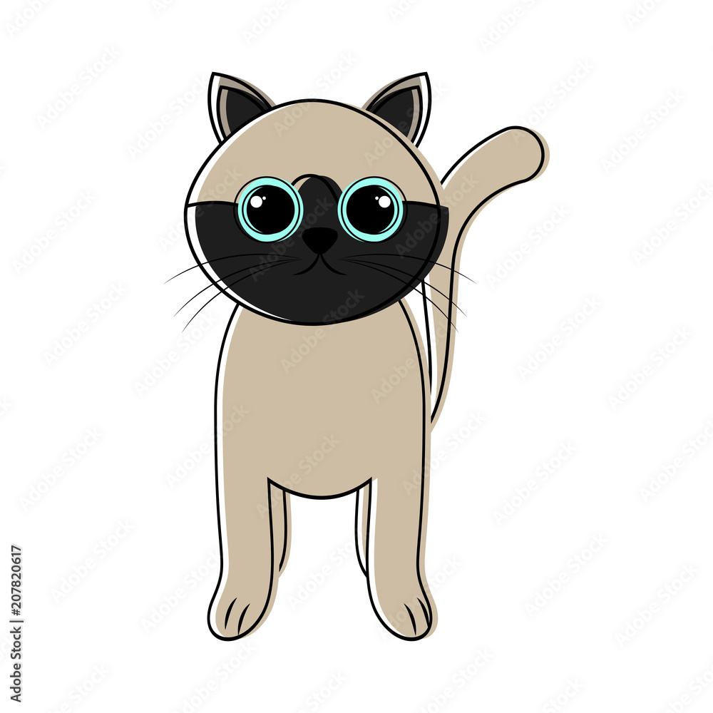 Cute cat icon sketch Cute cat icon sketch