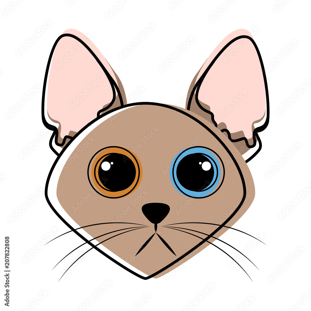 Cute cat avatar sketch