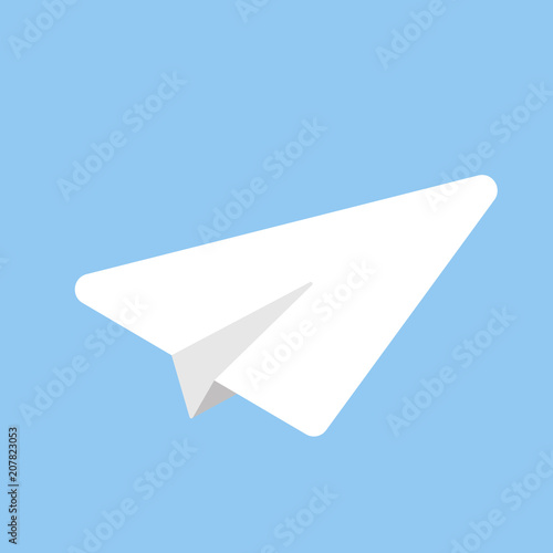paper plane icon. vector