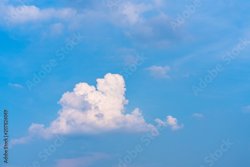 White cloud at a blue sky © DZiegler