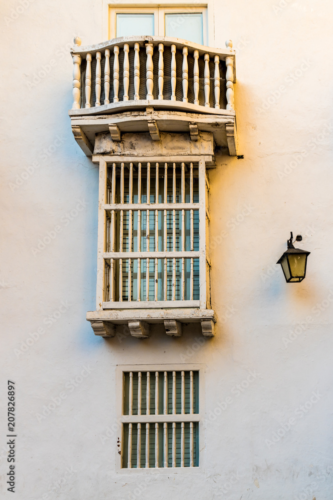 typical window and balcony colombia