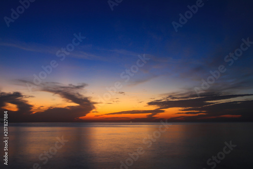 Beautiful sky at twilight time