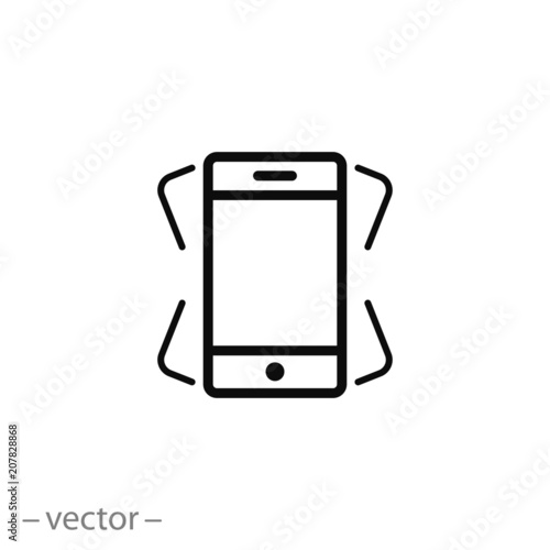 phone shake icon vector