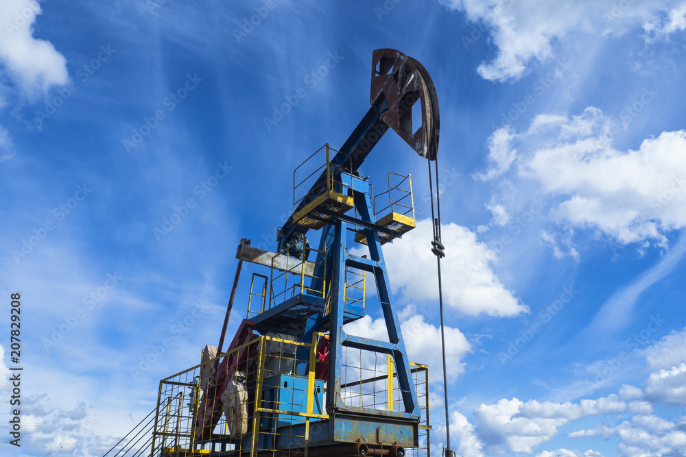 custom made wallpaper toronto digitalThe beam pumping unit is homework, sunset in oil field