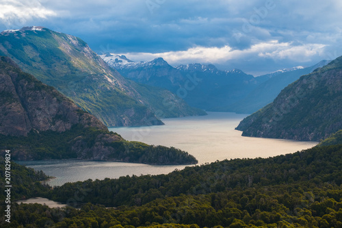 Lakes and mountains near the city of Bariloche, Patagonia, Argentina