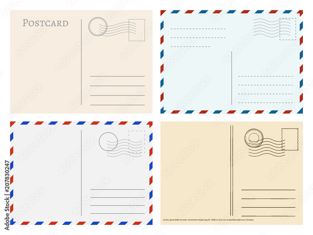 Φωτογραφία Travel postcard templates