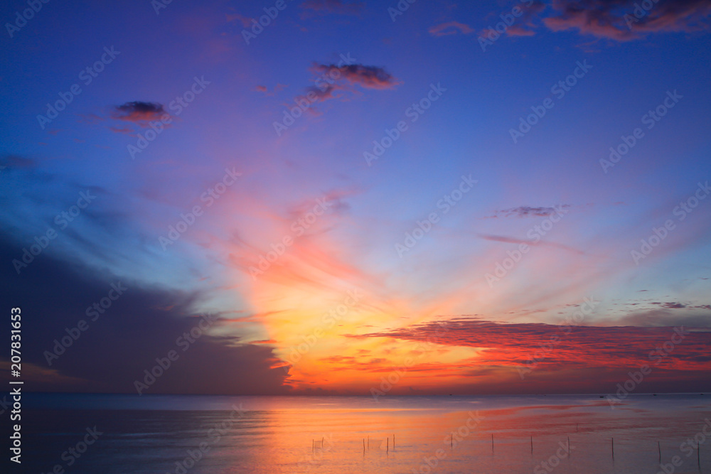 Beautiful sky at twilight time Beautiful sky at twilight time