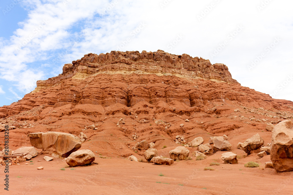 The landscape near the Old Cliff Dwellers Lodge (Blanche Russell's rock house) in Arizona, USA. Shot in 2017. The landscape near the Old Cliff Dwellers Lodge (Blanche Russell's rock house) in Arizona, USA. Shot in 2017.