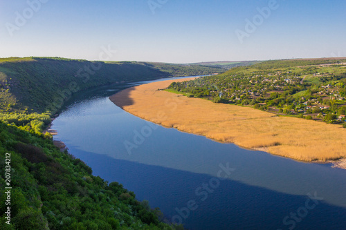 beautiful View to the Dniester River, Moldova, Tipova On the opposite Bank - Republic Transnistria