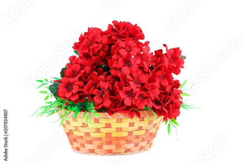 Flowers in basket