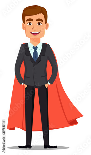Handsome banker in business suit