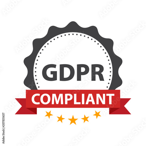 European GDPR Ready badge template.