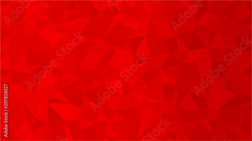 Red polygonal illustration background. Low poly style.