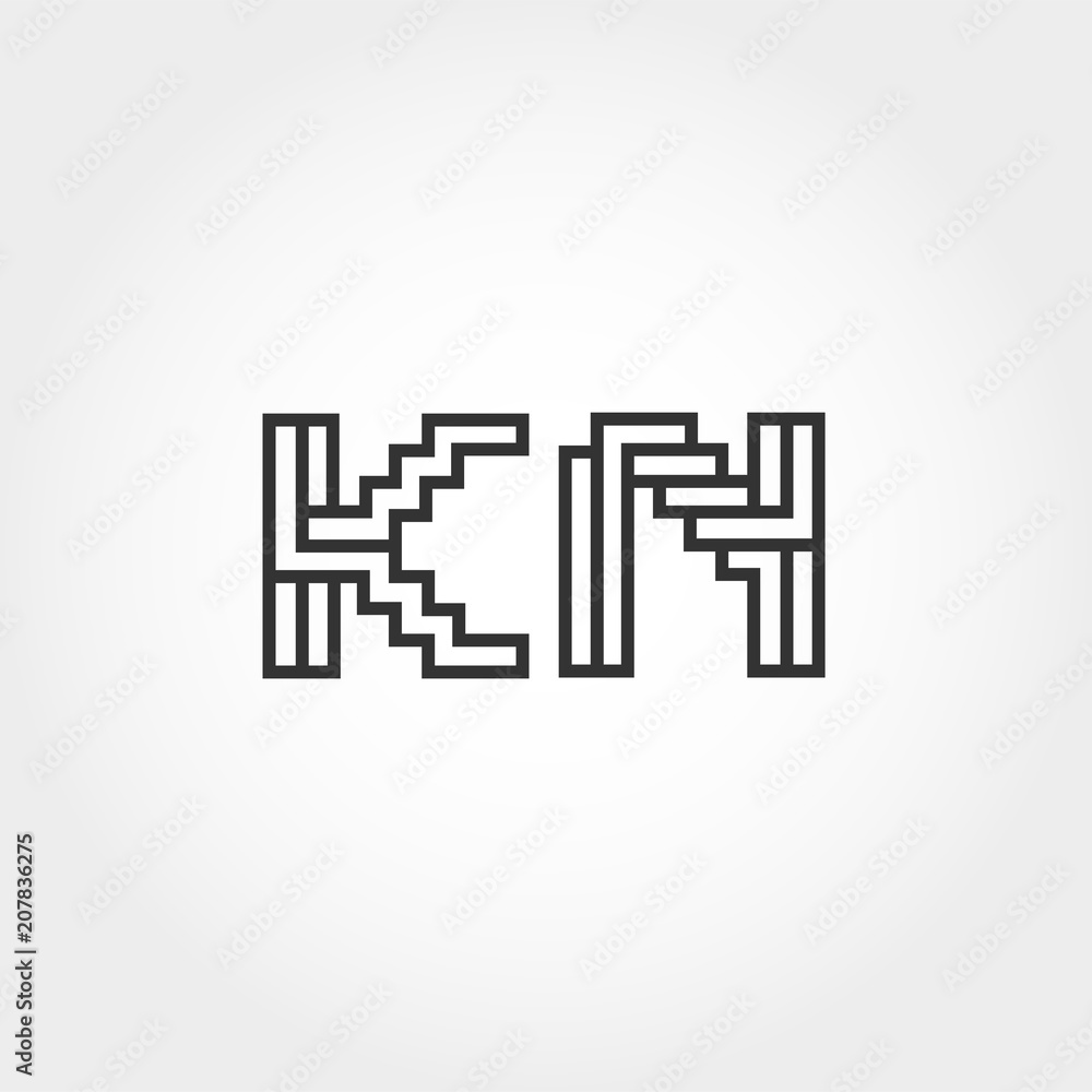 Initial Letter KN Logo Template Vector Design Initial Letter KN Logo Template Vector Design