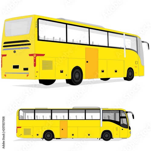 Пассажирский автобус, вектор