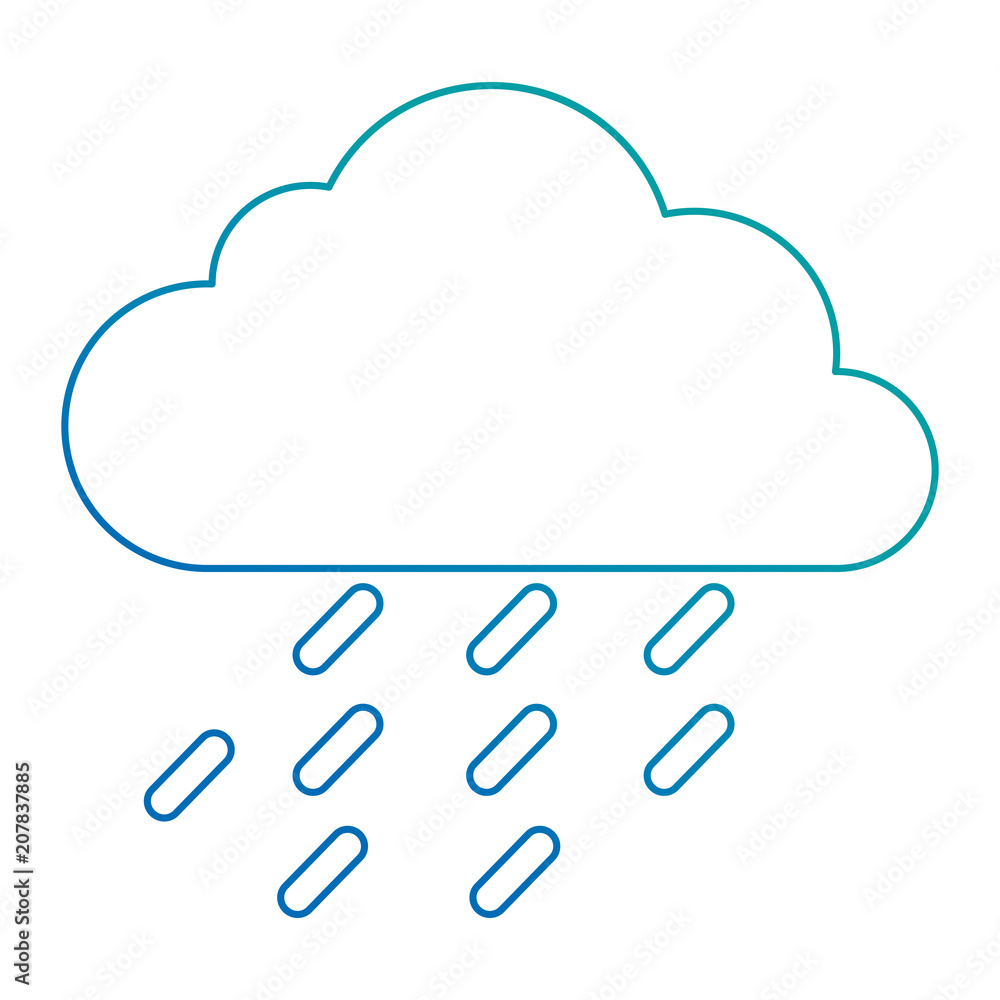 cloud rain weather isolated icon vector illustration design cloud rain weather isolated icon vector illustration design