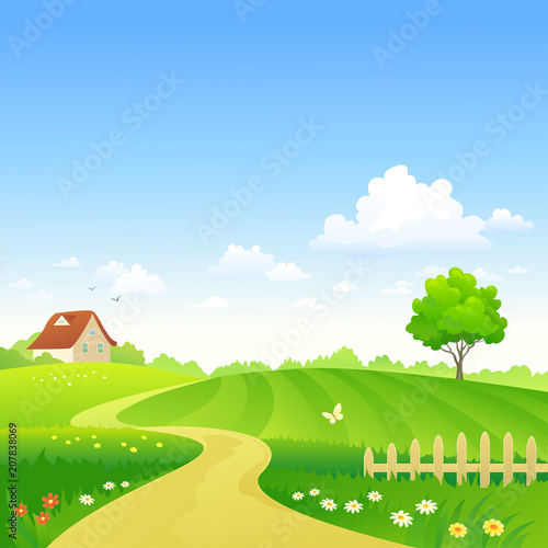 Cartoon farm