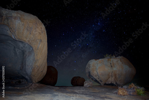 Lajedo de Pai Mateus at night, Cabaceiras, Paraíba, Brazil
