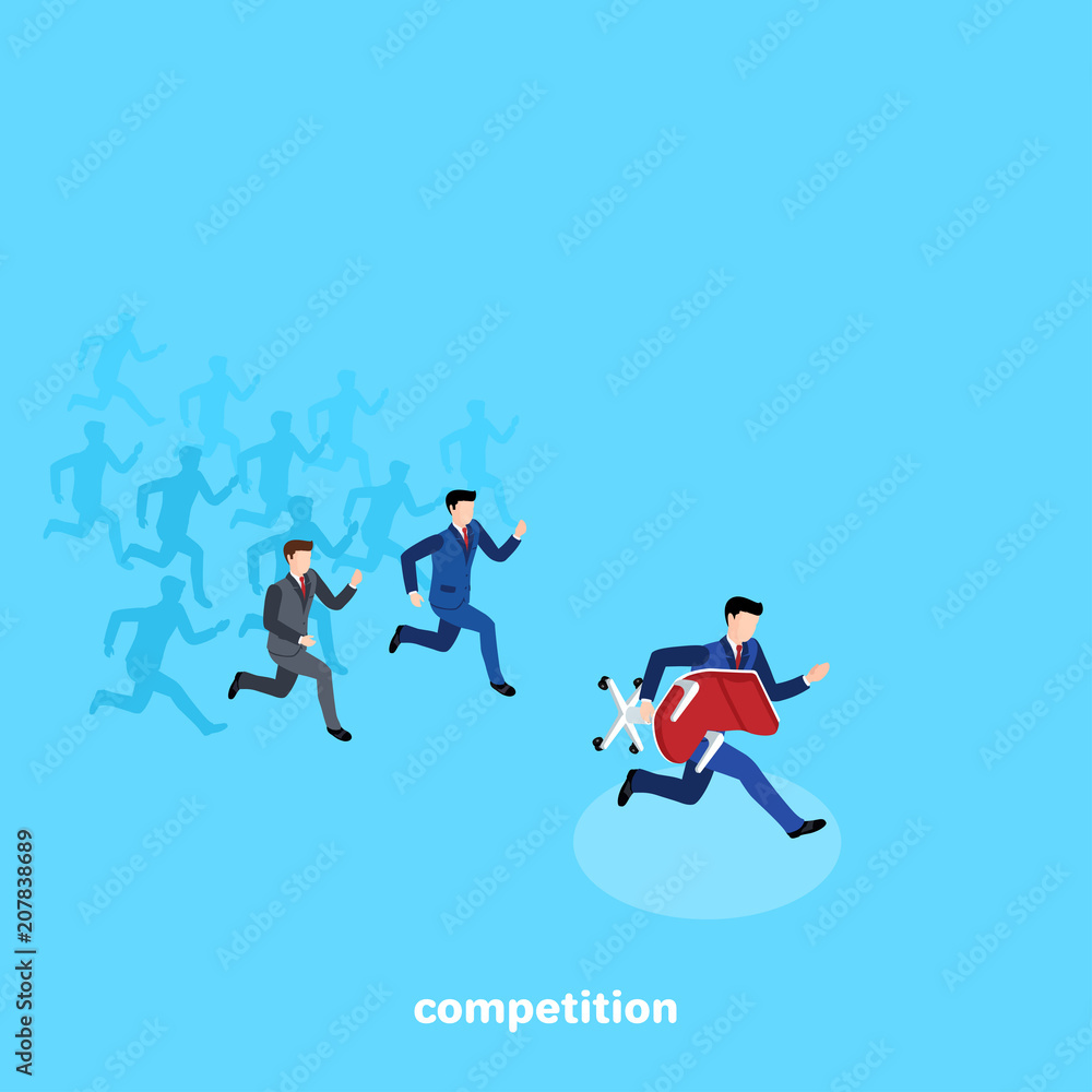 clipart runner and business suit