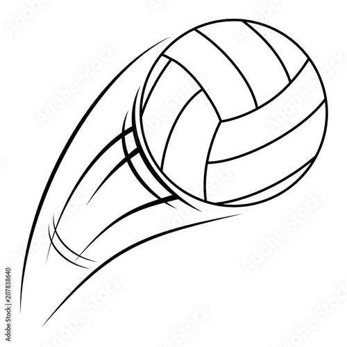 volleyball balloon isolated icon vector illustration design