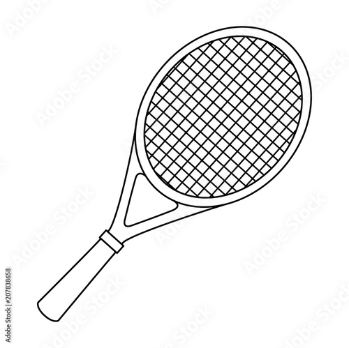 tennis racket isolated icon vector illustration design
