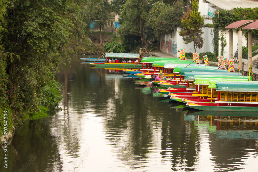Obraz premium Un día en Xochimilco 