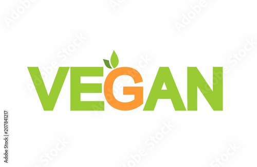 green vegan sign