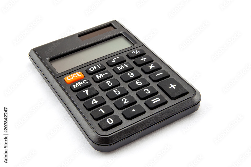 calculator on white background calculator on white background