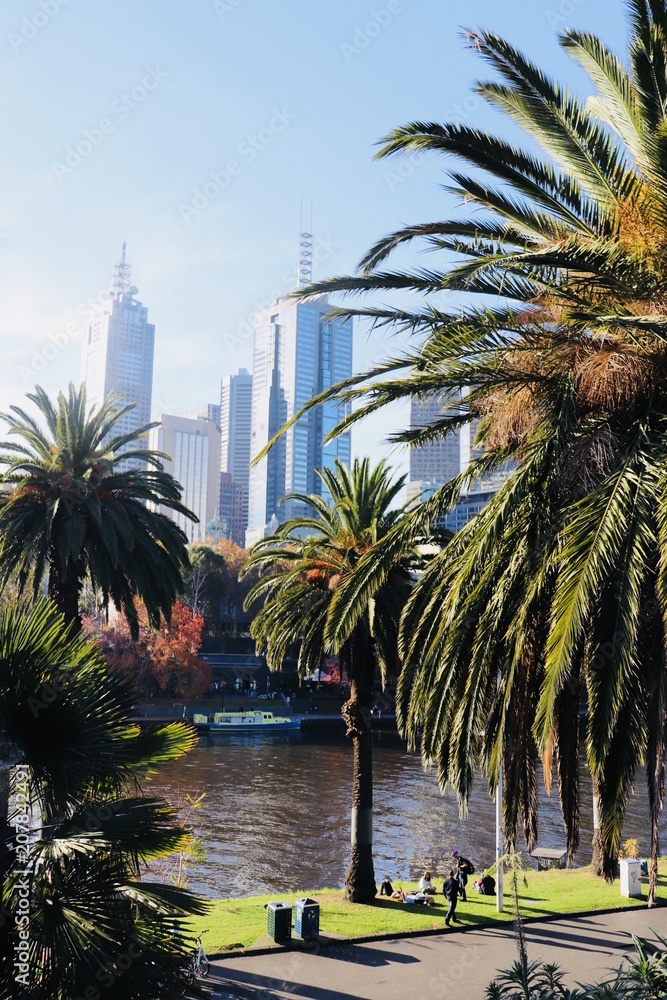 Naklejka premium Melbourne Street Views