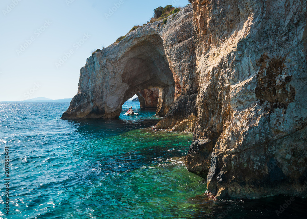 Fototapeta premium Exploring Blue Caves