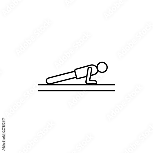 sport exercise outline icon. Element of sports items icon for mobile concept and web apps. Thin line sport exercise outline icon can be used for web and mobile