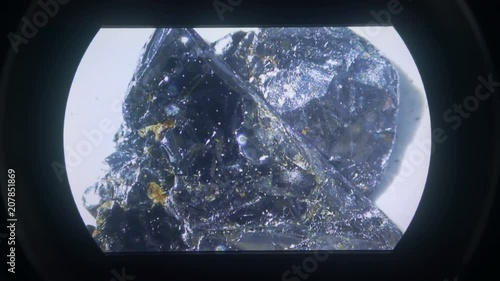 Graphene. Examine different form of graphene with digital microscope. Graphene, also called supermaterial, is a material of the future. Widely use in different new technology to improve our world. 