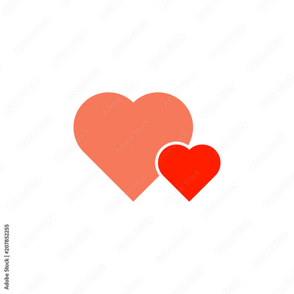 hearts icon. Element of web icon for mobile concept and web apps. Colored isolated hearts icon can be used for web and mobile. Premium icon