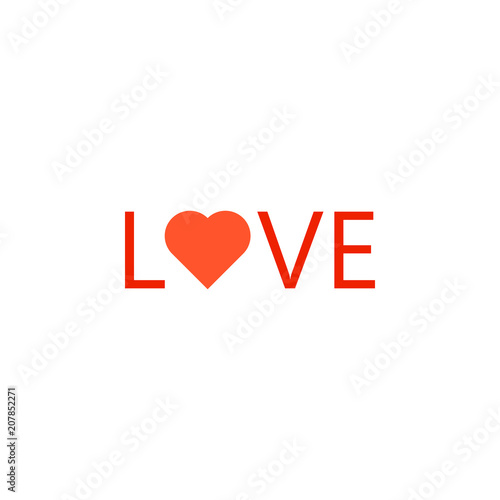 word love with heart icon. Element of web icon for mobile concept and web apps. Colored isolated word love with heart icon can be used for web and mobile. Premium icon © Gunay