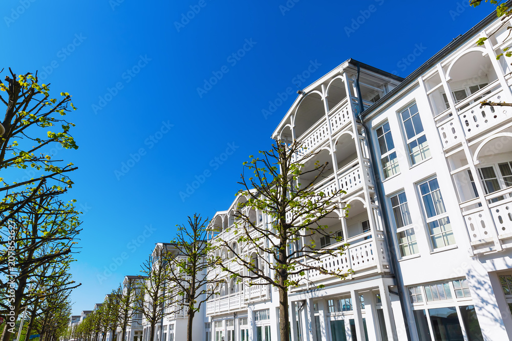 Fototapeta premium typical resort architecture in Binz, Ruegen