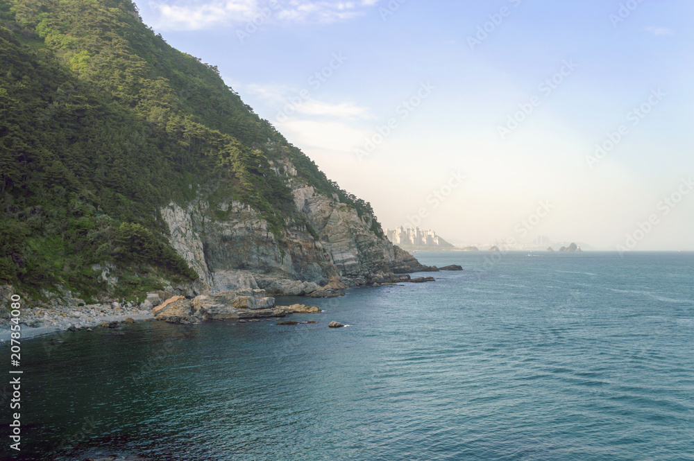 bay in Taejongdae park on Yeongdo island bay in Taejongdae park on Yeongdo island